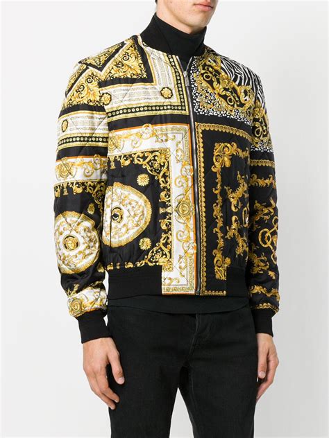 parka uomo versace|versace bomber jacket for men.